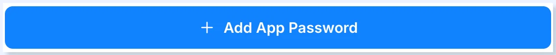 Botão Add App Password