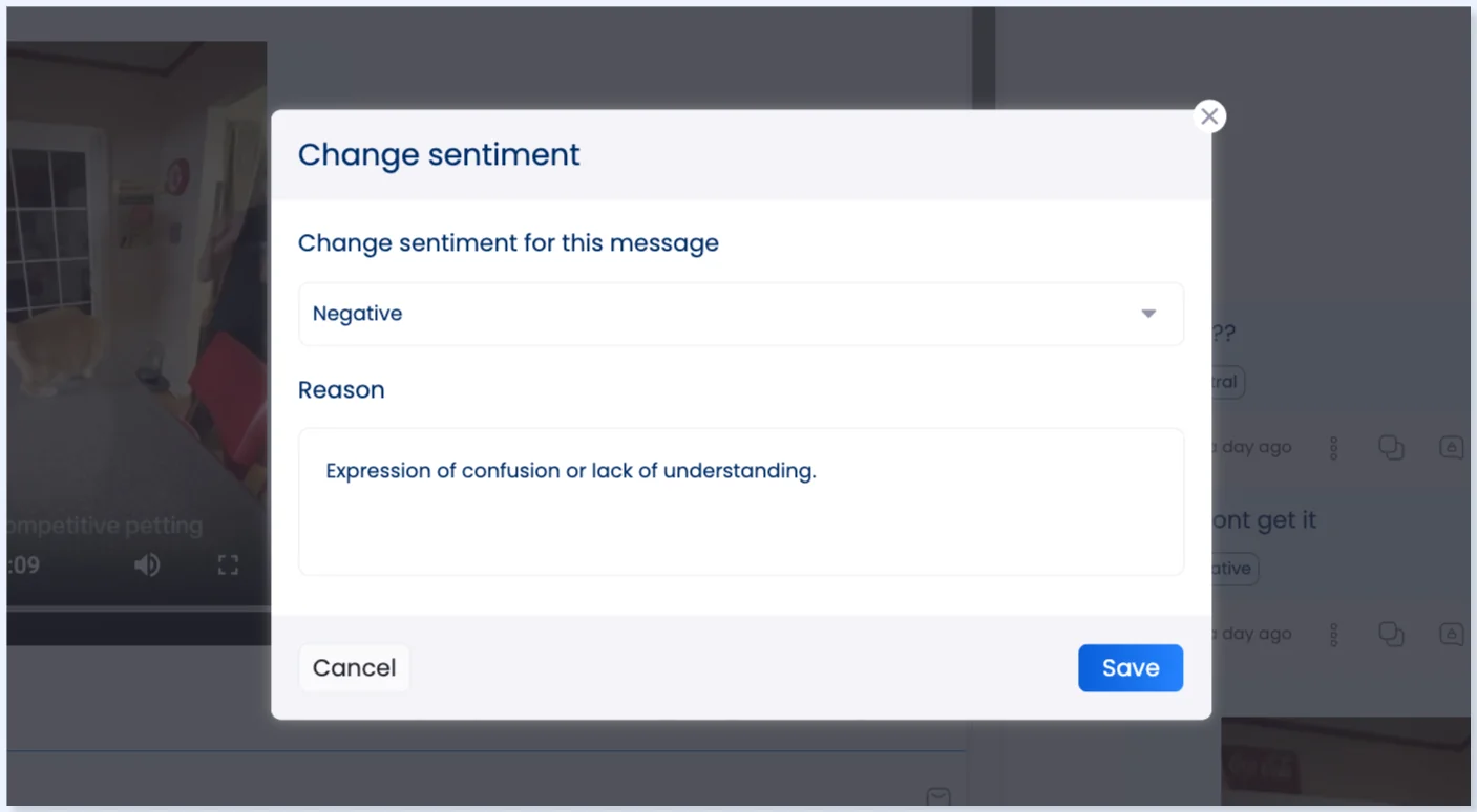 Janela Change sentiment
